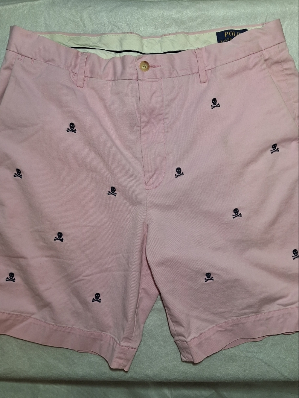 Polo Ralph Lauren Men's Shorts Skull AOP Nautical Prep Stretch Classic Sz35 Read